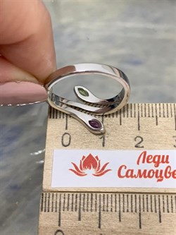 *Кольцо р.16,5 Хризолит Аметист арт. SM-R02898-X-W-SO-X-Pur-015 вес 2,88 г - фото 254484 *Кольцо р.16,5 Хризолит Аметист арт. SM-R02898-X-W-SO-X-Pur-015 вес 2,88 г - фото 254484