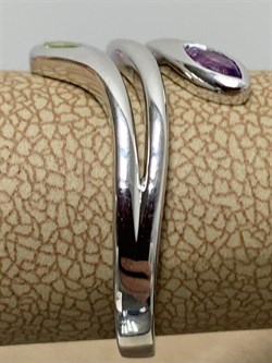 *Кольцо р.16,5 Хризолит Аметист арт. SM-R02898-X-W-SO-X-Pur-015 вес 2,88 г - фото 254488 *Кольцо р.16,5 Хризолит Аметист арт. SM-R02898-X-W-SO-X-Pur-015 вес 2,88 г - фото 254488