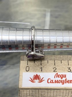 *Кольцо р.16,5 Аметист арт. SM-R02897-X-W-Pur-X-X-661 вес 3,01 г - фото 254501