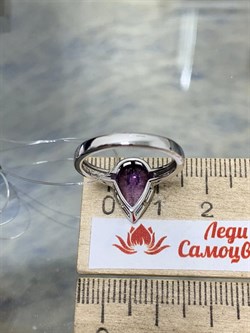*Кольцо р.16,5 Аметист арт. SM-R02897-X-W-Pur-X-X-661 вес 3,01 г - фото 254502