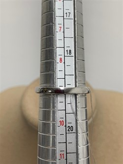 *Кольцо р.19 Аметист арт. SM-R02897-X-W-Pur-X-X-680 вес 3,18 г - фото 254510