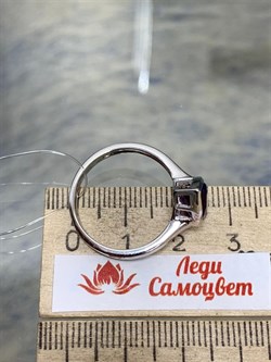 *Кольцо р.19 Аметист арт. SM-R02897-X-W-Pur-X-X-680 вес 3,18 г - фото 254514
