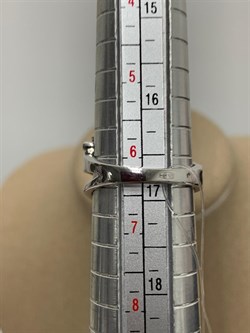 *Кольцо р.16,5 Аметист арт. SM-R02901-X-W-Pur-X-W-653 вес 4,13 г - фото 254527