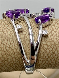 *Кольцо р.21 Аметист арт. SM-R02901-X-W-Pur-X-W-696 вес 4,31 г - фото 254722 *Кольцо р.21 Аметист арт. SM-R02901-X-W-Pur-X-W-696 вес 4,31 г - фото 254722