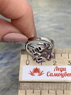 *Кольцо р.20 Аметист арт. SM-R02901-X-W-Pur-X-W-718 вес 4,51 г - фото 254729 *Кольцо р.20 Аметист арт. SM-R02901-X-W-Pur-X-W-718 вес 4,51 г - фото 254729