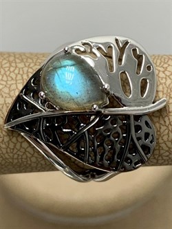 *Кольцо р.16,5 Лабрадор арт. SM-R02902-X-WB-GR-X-X-374 вес 5,51 г - фото 254791 *Кольцо р.16,5 Лабрадор арт. SM-R02902-X-WB-GR-X-X-374 вес 5,51 г - фото 254791