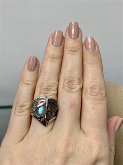 *Кольцо р.16,5 Лабрадор арт. SM-R02902-X-WB-GR-X-X-374 вес 5,51 г - фото 254792 *Кольцо р.16,5 Лабрадор арт. SM-R02902-X-WB-GR-X-X-374 вес 5,51 г - фото 254792