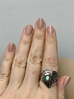 *Кольцо р.18 Лабрадор арт. SM-R02902-X-WB-GR-X-X-195 вес 5,85 г - фото 254812 *Кольцо р.18 Лабрадор арт. SM-R02902-X-WB-GR-X-X-195 вес 5,85 г - фото 254812