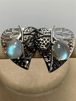 *Серьги Лабрадор арт. SM-E00745-X-WB-GR-X-X-052 вес 7,64 г - фото 254855 *Серьги Лабрадор арт. SM-E00745-X-WB-GR-X-X-052 вес 7,64 г - фото 254855