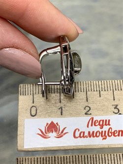 *Серьги Лабрадор арт. SM-E00745-X-WB-GR-X-X-098 вес 7,12 г - фото 254867 *Серьги Лабрадор арт. SM-E00745-X-WB-GR-X-X-098 вес 7,12 г - фото 254867