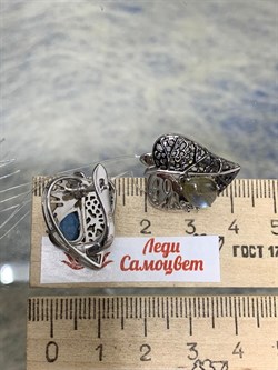 *Серьги Лабрадор арт. SM-E00745-X-WB-GR-X-X-098 вес 7,12 г - фото 254868 *Серьги Лабрадор арт. SM-E00745-X-WB-GR-X-X-098 вес 7,12 г - фото 254868