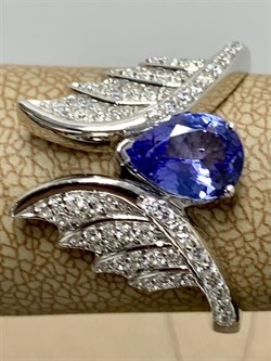 *Кольцо р.16,5 Танзанит арт. SM-R02916-X-W-TN-X-W-870 вес 4,11 г - фото 254887 *Кольцо р.16,5 Танзанит арт. SM-R02916-X-W-TN-X-W-870 вес 4,11 г - фото 254887