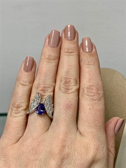 *Кольцо р.16,5 Танзанит арт. SM-R02916-X-W-TN-X-W-870 вес 4,11 г - фото 254888 *Кольцо р.16,5 Танзанит арт. SM-R02916-X-W-TN-X-W-870 вес 4,11 г - фото 254888