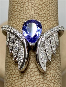 *Кольцо р.18,5 Танзанит арт. SM-R02916-X-W-TN-X-W-894 вес 4,28 г - фото 254898 *Кольцо р.18,5 Танзанит арт. SM-R02916-X-W-TN-X-W-894 вес 4,28 г - фото 254898