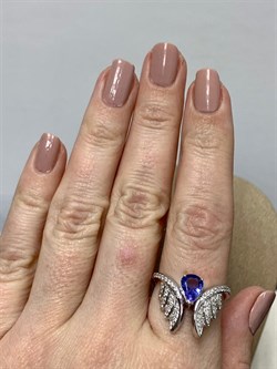 *Кольцо р.18,5 Танзанит арт. SM-R02916-X-W-TN-X-W-894 вес 4,28 г - фото 254899 *Кольцо р.18,5 Танзанит арт. SM-R02916-X-W-TN-X-W-894 вес 4,28 г - фото 254899