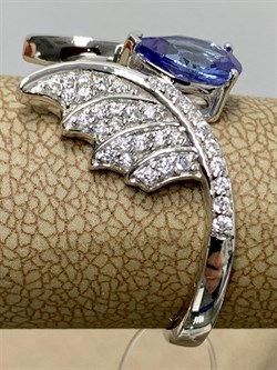 *Кольцо р.18,5 Танзанит арт. SM-R02916-X-W-TN-X-W-894 вес 4,28 г - фото 254906 *Кольцо р.18,5 Танзанит арт. SM-R02916-X-W-TN-X-W-894 вес 4,28 г - фото 254906