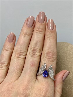 *Кольцо р.18,5 Танзанит арт. SM-R02916-X-W-TN-X-W-894 вес 4,28 г - фото 254908 *Кольцо р.18,5 Танзанит арт. SM-R02916-X-W-TN-X-W-894 вес 4,28 г - фото 254908