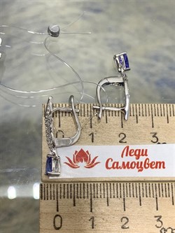 *Серьги Танзанит арт. SM-E00748-X-W-TN-X-W-591 вес 3,56 г - фото 254914 *Серьги Танзанит арт. SM-E00748-X-W-TN-X-W-591 вес 3,56 г - фото 254914