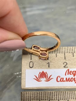 *Кольцо р.18 Поцелуйчик Розовый Топаз арт. 01-3259/00ТР-60-425 вес 2,42 г - фото 255028 *Кольцо р.18 Поцелуйчик Розовый Топаз арт. 01-3259/00ТР-60-425 вес 2,42 г - фото 255028