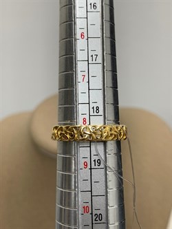 *Кольцо р.18,5 Триглав арт. 01-3260/0000-08-250 вес 2,69 г - фото 255239