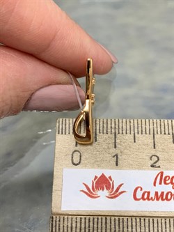 *Подвеска Триглав Фианит арт. 03-3258/00КЦ-06-483 вес 1,91 г - фото 255335