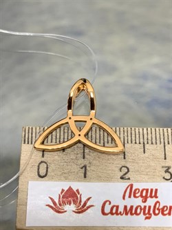 *Подвеска Триглав Фианит арт. 03-3258/00КЦ-06-483 вес 1,91 г - фото 255336