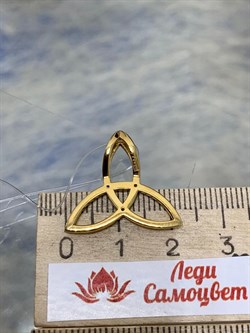 *Подвеска Триглав Фианит арт. 03-3258/00КЦ-08-142 вес 1,93 г - фото 255357