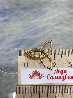 *Подвеска Триглав Фианит арт. 03-3258/00КЦ-08-142 вес 1,93 г - фото 255359