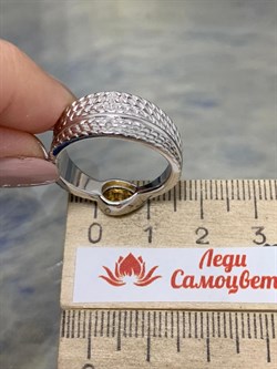 *Кольцо р.18 Цитрин арт. SM-R02900-X-W-YS-X-X-008 вес 6,17 г - фото 255420 *Кольцо р.18 Цитрин арт. SM-R02900-X-W-YS-X-X-008 вес 6,17 г - фото 255420