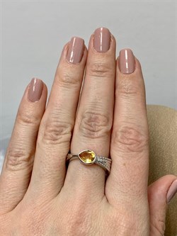 *Кольцо р.18 Цитрин арт. SM-R02900-X-W-YS-X-X-008 вес 6,17 г - фото 255423 *Кольцо р.18 Цитрин арт. SM-R02900-X-W-YS-X-X-008 вес 6,17 г - фото 255423