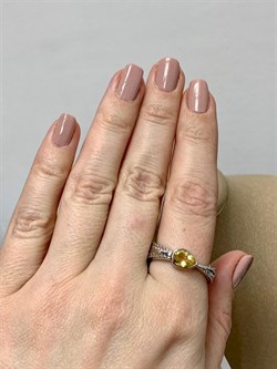 *Кольцо р.20 Цитрин арт. SM-R02900-X-W-YS-X-X-019 вес 7,05 г - фото 255427 *Кольцо р.20 Цитрин арт. SM-R02900-X-W-YS-X-X-019 вес 7,05 г - фото 255427