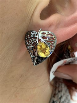 *Серьги Цитрин арт. SM-E00745-X-WB-YS-X-X-000 вес 7,42 г - фото 255480 *Серьги Цитрин арт. SM-E00745-X-WB-YS-X-X-000 вес 7,42 г - фото 255480