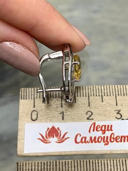 *Серьги Цитрин арт. SM-E00745-X-WB-YS-X-X-000 вес 7,42 г - фото 255481 *Серьги Цитрин арт. SM-E00745-X-WB-YS-X-X-000 вес 7,42 г - фото 255481