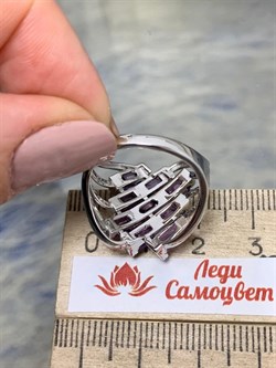*Кольцо р.19 Аметист арт. SM-R02914-X-W-Pur-X-W-082 вес 6,11 г - фото 255553 *Кольцо р.19 Аметист арт. SM-R02914-X-W-Pur-X-W-082 вес 6,11 г - фото 255553