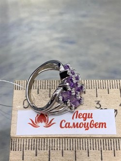 *Кольцо р.20 Аметист арт. SM-R02914-X-W-Pur-X-W-091 вес 6,34 г - фото 255563 *Кольцо р.20 Аметист арт. SM-R02914-X-W-Pur-X-W-091 вес 6,34 г - фото 255563