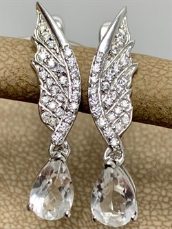 *Серьги Горный Хрусталь арт. SM-E00748-X-W-W-X-W-633 вес 3,79 г - фото 255675 *Серьги Горный Хрусталь арт. SM-E00748-X-W-W-X-W-633 вес 3,79 г - фото 255675