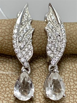 *Серьги Горный Хрусталь арт. SM-E00748-X-W-W-X-W-633 вес 3,79 г - фото 255676 *Серьги Горный Хрусталь арт. SM-E00748-X-W-W-X-W-633 вес 3,79 г - фото 255676