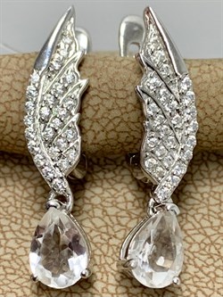 *Серьги Горный Хрусталь арт. SM-E00748-X-W-W-X-W-633 вес 3,79 г - фото 255677 *Серьги Горный Хрусталь арт. SM-E00748-X-W-W-X-W-633 вес 3,79 г - фото 255677