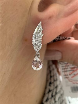 *Серьги Горный Хрусталь арт. SM-E00748-X-W-W-X-W-633 вес 3,79 г - фото 255679 *Серьги Горный Хрусталь арт. SM-E00748-X-W-W-X-W-633 вес 3,79 г - фото 255679