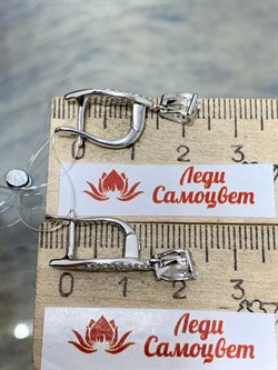 *Серьги Горный Хрусталь арт. SM-E00748-X-W-W-X-W-633 вес 3,79 г - фото 255681 *Серьги Горный Хрусталь арт. SM-E00748-X-W-W-X-W-633 вес 3,79 г - фото 255681