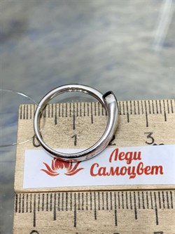 *Кольцо р.18 Змейка Родолит арт. SM-R02899-X-W-lil-X-X-560 вес 2,78 г - фото 255901