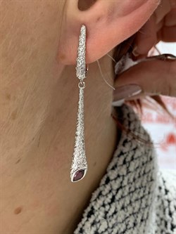 *Серьги Родолит арт. SM-E00740-X-W-lil-X-X-217 вес 5,46 г - фото 255917 *Серьги Родолит арт. SM-E00740-X-W-lil-X-X-217 вес 5,46 г - фото 255917