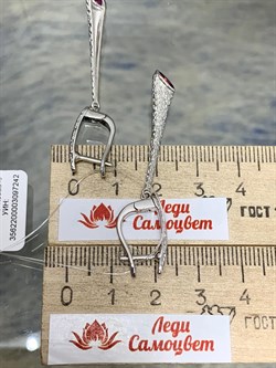 *Серьги Родолит арт. SM-E00740-X-W-lil-X-X-217 вес 5,46 г - фото 255918 *Серьги Родолит арт. SM-E00740-X-W-lil-X-X-217 вес 5,46 г - фото 255918