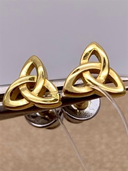 *Серьги Пусеты Триглав арт. 02-3930/0000-08-233 вес 1,24 г - фото 256036