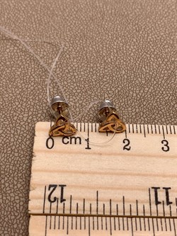 *Серьги Пусеты Триглав арт. 02-3930/0000-06-998 вес 1,24 г - фото 256110