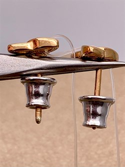 *Серьги Пусеты Триглав арт. 02-3930/0000-06-998 вес 1,24 г - фото 256113