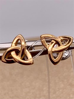 *Серьги Пусеты Триглав арт. 02-3930/0000-06-998 вес 1,24 г - фото 256114