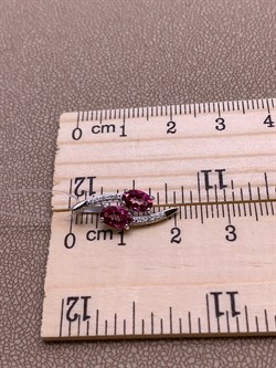 *Подвеска Поцелуйчик Розовый Топаз арт. 03-3259/00ТР-00-353 вес 1,1 г - фото 256212 *Подвеска Поцелуйчик Розовый Топаз арт. 03-3259/00ТР-00-353 вес 1,1 г - фото 256212