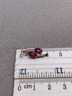 *Подвеска Поцелуйчик Розовый Топаз арт. 03-3259/00ТР-80-737 вес 1,11 г - фото 256260 *Подвеска Поцелуйчик Розовый Топаз арт. 03-3259/00ТР-80-737 вес 1,11 г - фото 256260