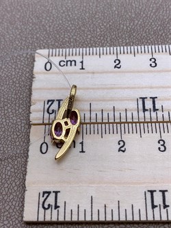 *Подвеска Поцелуйчик Розовый Топаз арт. 03-3259/00ТР-80-737 вес 1,11 г - фото 256261 *Подвеска Поцелуйчик Розовый Топаз арт. 03-3259/00ТР-80-737 вес 1,11 г - фото 256261